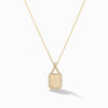 Gold Drip Charm Necklace